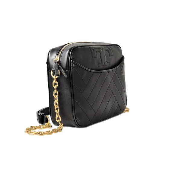 Tory Burch Black Crossbody Bag with Gold Chain - Picture 3 of 4